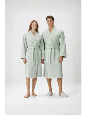 İrya Verona Bambu Bornoz Takımı Adaçayı