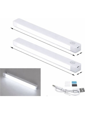 HANE216 Hareket Sensörlü Şarjlı LED Beyaz Panel ,elbise Dolabı Çalışma Masası Ev LED Lamba Işık