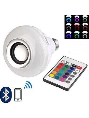 Nuveden Ampul Şeklinde Kumandalı Bluetooth Hoparlör