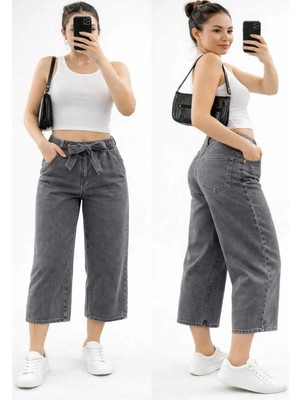 Butik Belden Bağlamalı Bermuda Şort