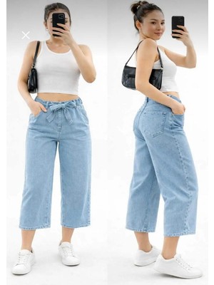 Butik Belden Bağlamalı Bermuda Şort