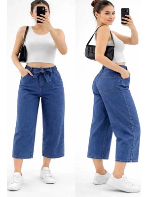 Butik Belden Bağlamalı Bermuda Şort