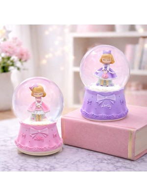 Store Mania  Orta Boy Işıklı Müzikli Prenses Figürlü Kar Küresi STRMIA-RSTTT34
