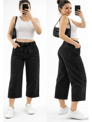 Butik Belden Bağlamalı Bermuda Şort
