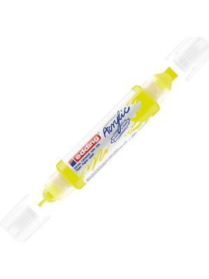 Edding Akrilik Kalem 3D Double Liner Fosforlu Sarı 065 (5 Li Paket)