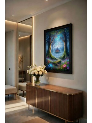 Safir Design 1000 Parçalık Puzzle Çerçevesi - Siyah Ahşap Görünümlü Modern Tasarım (50X70 Cm)