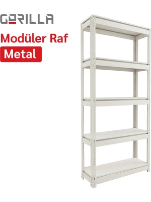 Gorilla Modüler Raf / Metal / Beyaz
