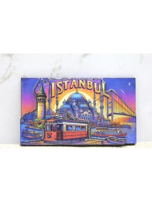 Nuveden Ahşap Istanbul Temalı Magnet ALK4363
