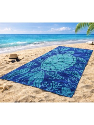 Özdilek Nice Plaj Havlusu (70X150)-OCEAN Turtle