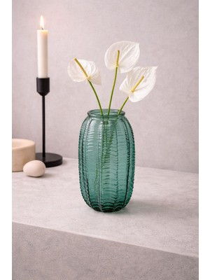 Parla Büyük Renkli Cam Vazo