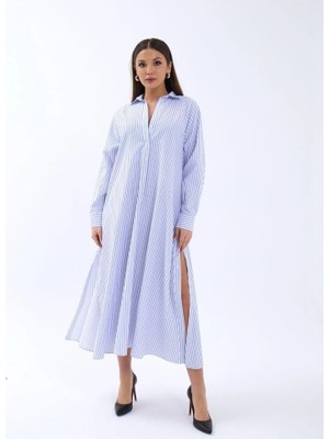 Stores36 5857 Elbise-Washington Çizgili