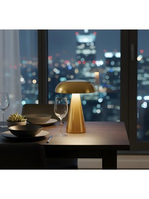 K2 KML113 Altın Masa Lambası Dokunmatik Kontrol ve Modern Tasarım ile Şık Aydınlatma