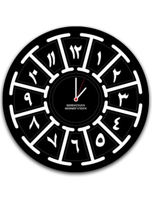 heptex Kişiye Özel Hediyelik Dekoratif Duvar Saati