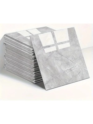 Nuveden Gri Mermer Desen Duvar Sticker (30*30)