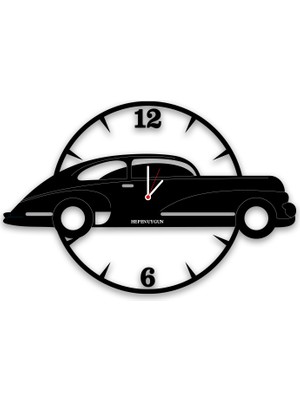 heptex Kişiye Özel Hediyelik Nostalji Araba Duvar Saati