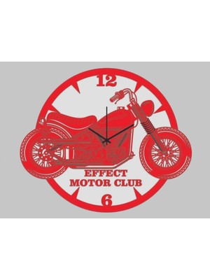 heptex Kişiye Özel Hediyelik Motosiklet Duvar Saati