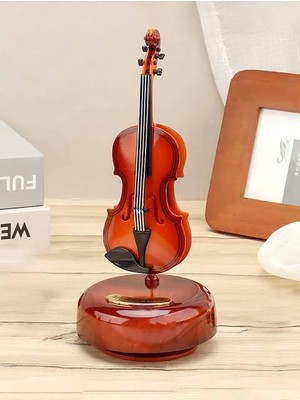 Popüler Sepet Hareketli Violin Müzik Kutusu