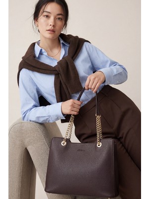 Elatae Zincir Askılı Kadın Omuz Çantası Şık Klasik Günlük Kullanım ELT0104