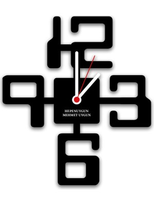 heptex Kişiye Özel Hediyelik Dekoratif Duvar Saati