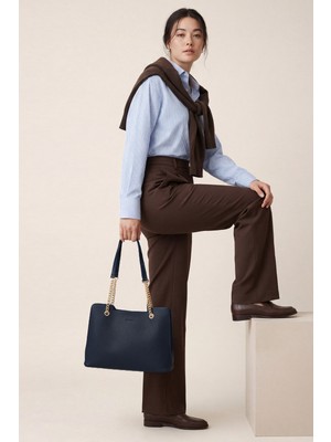 Elatae Zincir Askılı Kadın Omuz Çantası Şık Klasik Günlük Kullanım ELT0104