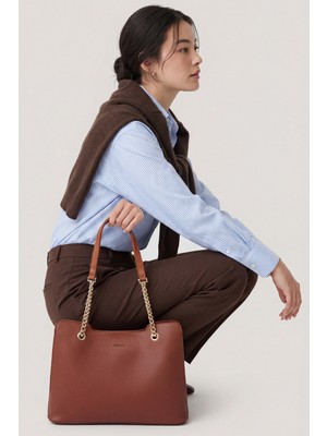 Elatae Zincir Askılı Kadın Omuz Çantası Şık Klasik Günlük Kullanım ELT0104