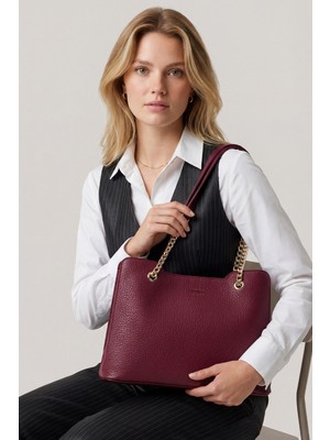 Elatae Zincir Askılı Kadın Omuz Çantası Şık Klasik Günlük Kullanım ELT0104