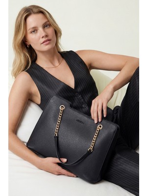 Elatae Zincir Askılı Kadın Omuz Çantası Şık Klasik Günlük Kullanım ELT0104