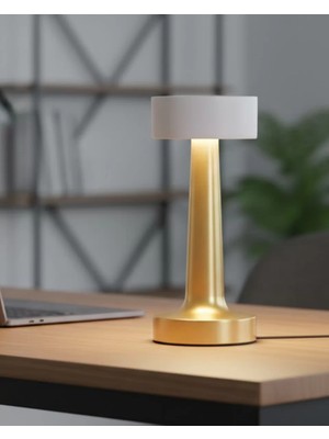 Feifei Şarj Edilebilir LED Abajur Dokunmatik IP20 Korumalı - FEİ7542-4772