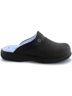 Quicksteps Professional Erkek Anatomik ve Comfort Sabo Terlik Siyah  Siyah