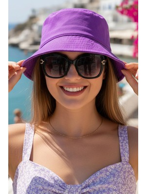 Ritagarcia Unisex Pamuk Gabardin Kova Şapka Bucket Hat Güneş Şapkası