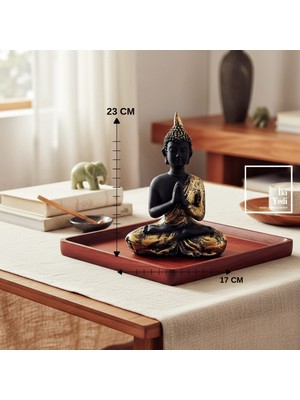 İki Yedi Konsept Vastu 772 Buda Heykeli Meditasyon Dekoru Zen Ev Ofis Aksesuarı Ruhsal Denge Objesi Hediyelik Eşya