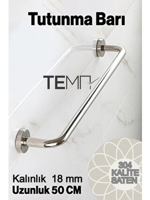 Tema Küvet Tutamağı 50 cm 304 Kalite 18MM Saten