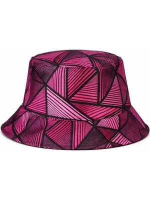 Soulistic Collection Mor Desenli Mevsimlik Bucket-Kova Şapka