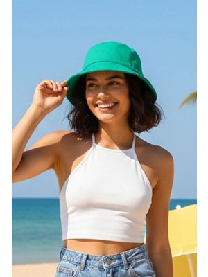 Ritagarcia Uniseks Bucket Balıkçı Şapka - Pamuklu Yazlık Güneş Şapkası