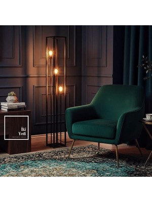 İki Yedi Konsept Loft Işığın Ritmi Luongo Endüstriyel Metal Lambader Salon Ofis Köşe Aydınlatma Lambası Hediyelik