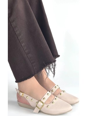 OEY Fashions Jorwi Bej Cilt Babet Ayakkabı
