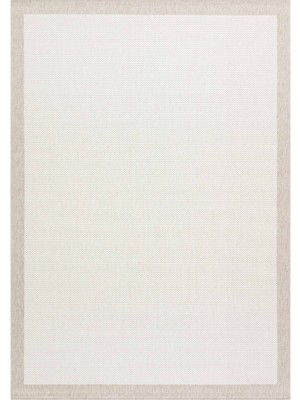 Cool Halı Grande Krem Bej Bordürlü Kaymaz Modern Minimal Tasarım Ince Yumuşak Soft Giriş Oturma Odası Halısı