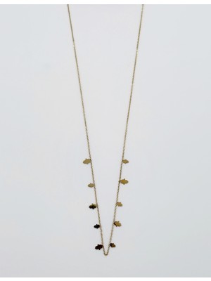 Mavika Jewellery 14K Gold Plated Mini Fatma Ana Eli Kolye