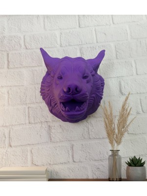 SHC4200 Mor Kurt Figürü Duvar Aksesuarı