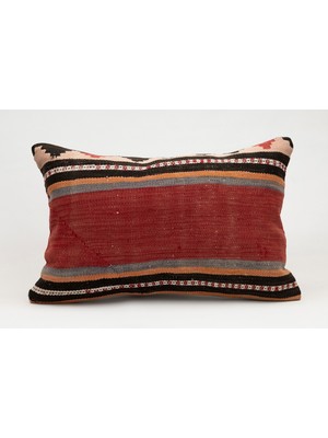 Kilim Wholesale El Yapımı Eski Kilimden Yapılmış Vintage Kırlent Kılıfı, Yün, 40X60 cm
