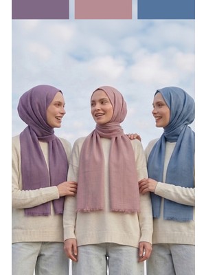 Kamer Scarf Pure Line Serisi Pamuk Konfor Şal 3'lü Paket