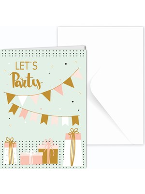 Keskin Color Yaldızlı Doğum Günü Kartı Zarflı 900224-99 (80 Li Paket)