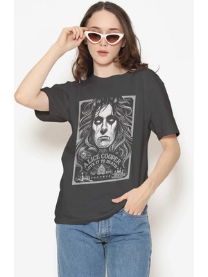 Buzagi Alice Cooper Dijital Baskı Regular Unisex Tişört