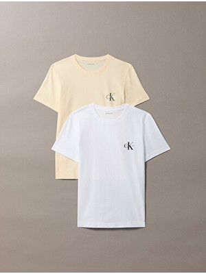 Calvin Klein Kadın Monologo Detaylı 2'li T-Shirt