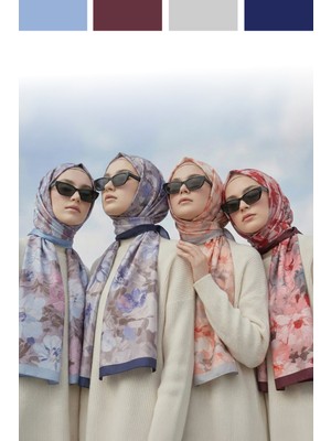 Kamer Scarf Romantique Serisi Soft Pamuk Desenli Şal 4'lü Paket