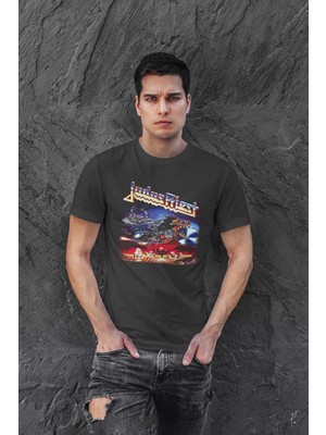 Buzagi Judas Priest Dijital Baskı Regular Unisex Tişört