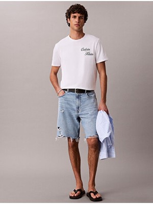 Calvin Klein Erkek 30S Grafik Detaylı T-Shirt