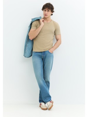 Denim Trip Leon Regular Fit Orta Indigo Erkek Jean Pantolon