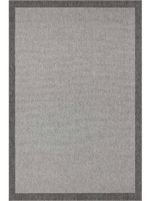 Cool Halı Grande Antrasit Çerçeveli Kaymaz Taban Modern Ince Yumuşak Özel Ölçü Balkon Salon Oturma Oda Halısı