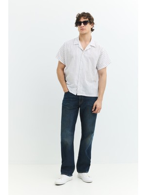 Denim Trip Route Loose Fit Vintage Koyu Indigo Erkek Jean Pantolon